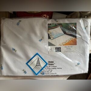 Vintage Stevens Mohawk Sheets Rose Border Mohawk Fitted Sheet